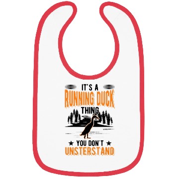 Discover It's A Running Duck Thing Bibs