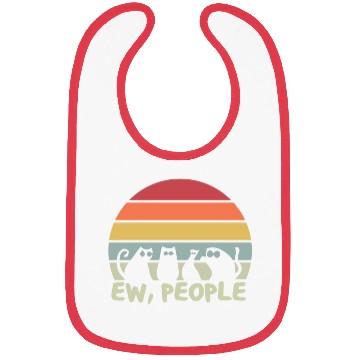Discover Ew People Retro Cat Funny Bibs