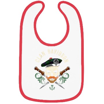 Discover Clan Davidson Scottish Skull Crest Badge Dirk Bibs