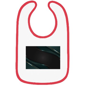 Discover Luxury Elegant Metallic Green Black Wave Bibs