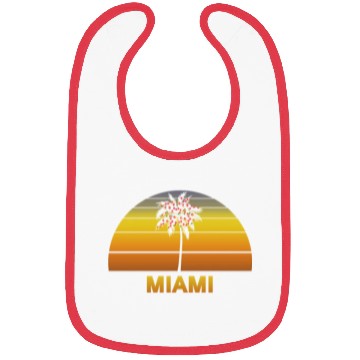 Discover Miami Florida Palm Tree Christmas Lights Family Bibs