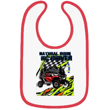 Discover Natural Born RC car Driver Racer Remote Controlled Bibs