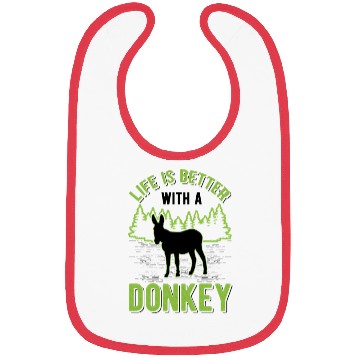 Discover Life Is Better With A Donkey Mule Bibs