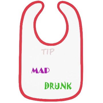 Discover Tip Map Drunk Bibs