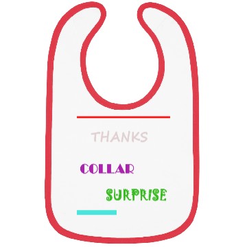 Discover Thanks Collar Surprise Bibs