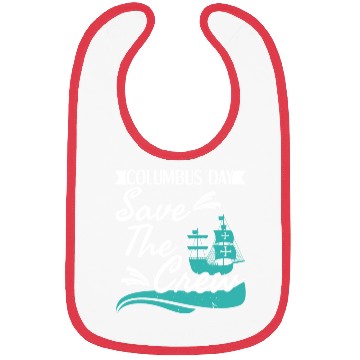 Discover Columbus Day Navigator Ship Christopher Columbus Bibs