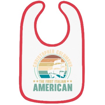 Discover Columbus Day Navigator Ship Christopher Columbus Bibs