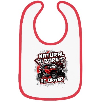 Discover Natural Born RC car Driver Racer Remote Controlled Bibs