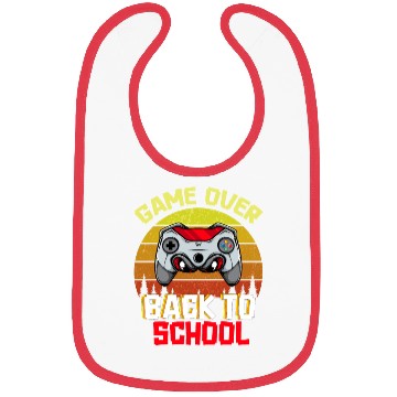 Discover Game Over Back to School Bibs