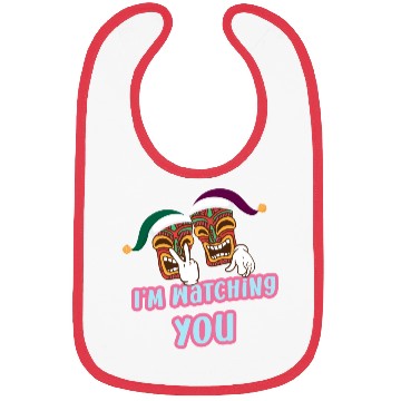 Discover I'm Watching You Christmas In July Surfing Santa C Bibs