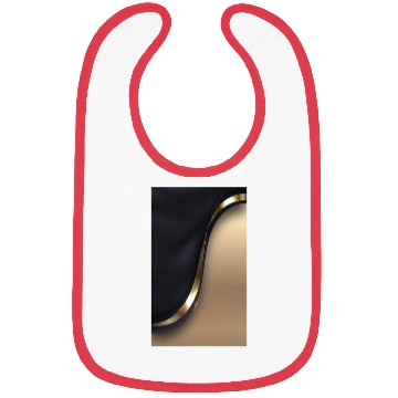 Discover Luxury Elegant Black Gold Wave Bibs