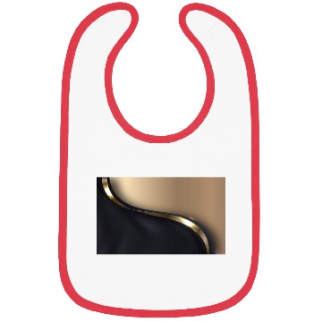 Discover Luxury Elegant Black Gold Wave Bibs
