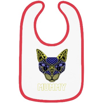 Discover Black Neon Cat Bibs