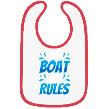 Discover My Boat My Rules Boating Captain Ship Yacht Bibs