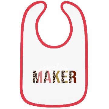 Discover Jewelry Maker Leopard Print Funny Gift Bibs