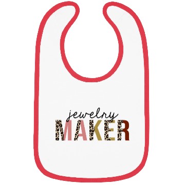 Discover Jewelry Maker Leopard Print Funny Bibs
