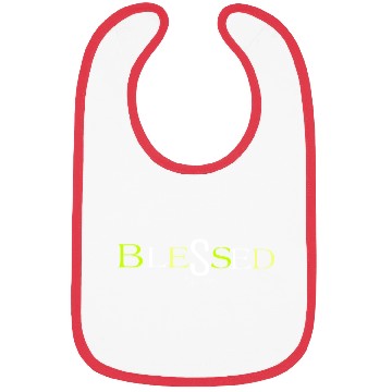 Discover Lime blessed type shit Bibs
