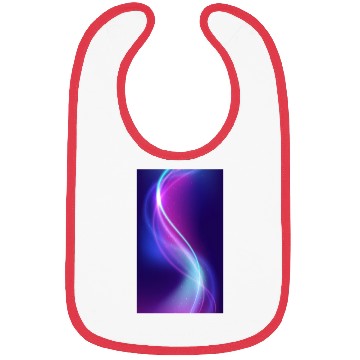Discover Abstract Blue Pink Waves Bibs