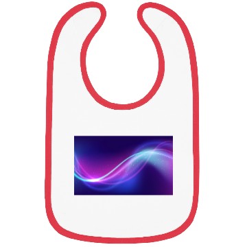 Discover Abstract Blue Pink Waves Bibs