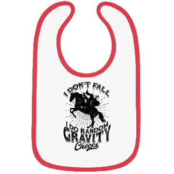 Discover I don't fall I do random gravity check - cowboy Bibs