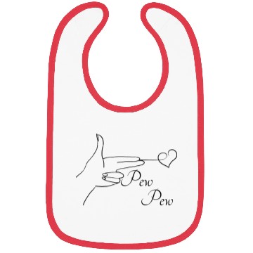 Discover Pew Pew Love Bibs
