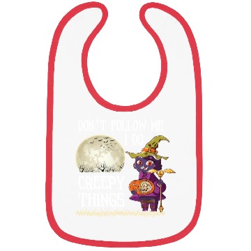 Discover Don't Follow me I do creepy things Bibs