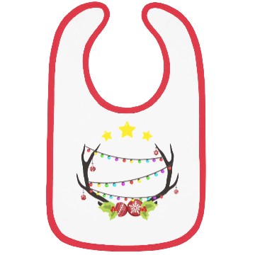 Discover Christmas Deer Bibs