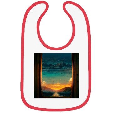 Discover Paradise island painting Bibs