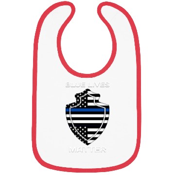 Discover Police Blue Lives Matter Bibs
