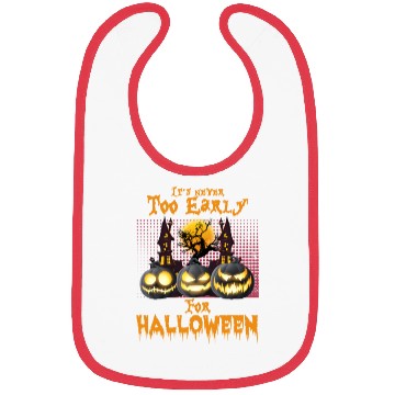 Discover It's never too early for halloween, funny pumpkins Bibs