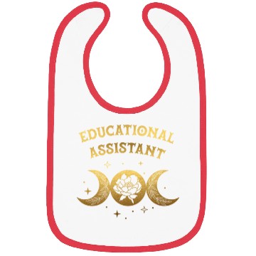 Discover Educational Assistant Boho Moon Bibs