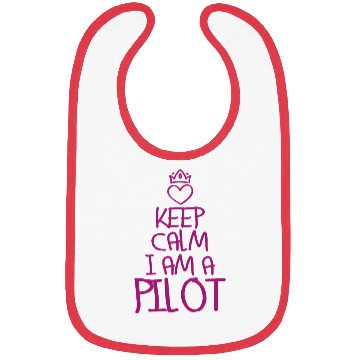 Discover Keep Calm Pilot Cool Pilot Gift Bibs