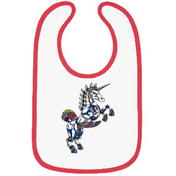 Discover Unicorn Robot Futuristic Monster Bibs