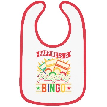 Discover Happiness Is Playing Bingo Bibs