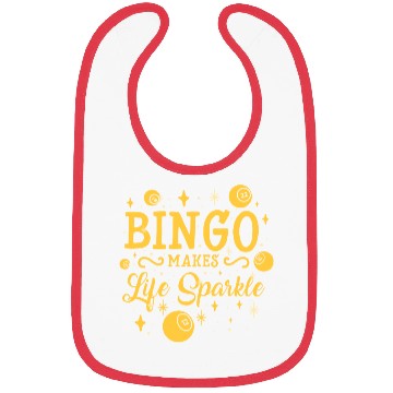 Discover Bingo Makes Life Sparkle Bibs