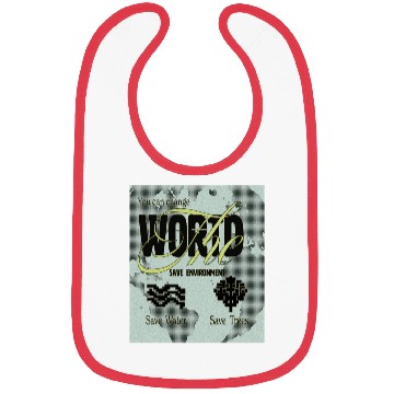 Discover What We Save Save Us - Save Our Planet Bibs