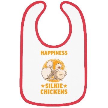 Discover Happiness Is Being With Silkie Chickens Bibs
