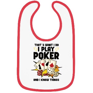 Discover Poker Casino Poker Player Gambling Roulette Gift Bibs