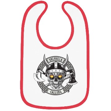 Discover Valhalla Calling Skull And Axes Bibs