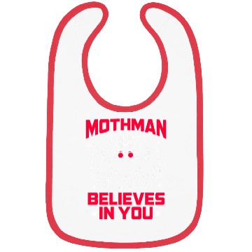 Discover Funny Cryptid Gothic Mothman Believes In You Bibs