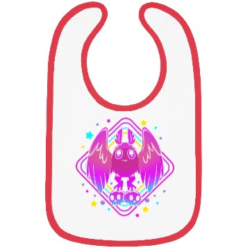 Discover Pastel Goth Skull Aesthetic Gothic Cute Mothman Bibs