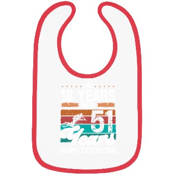 Discover 69 Birthday Idea Scuba Diving 69 Year Old Diver Bibs