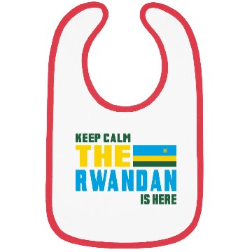 Discover Keep calm Rwanda flag design Bibs