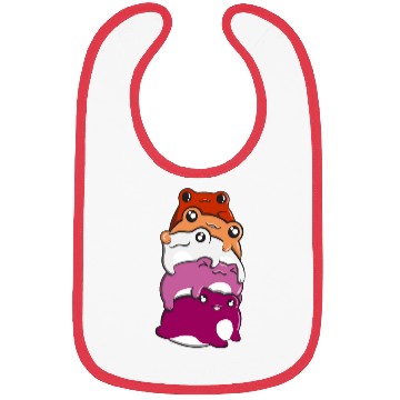 Discover Lesbian Gay Pride Frog Pile Lesbian Gay Gay Flag Bibs