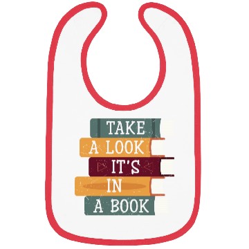 Discover Take A Look It's A Book Retro Rainbow Reading Bibs