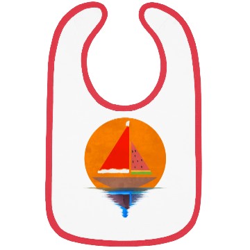 Discover Sundown Sailing Ship Santas Hat Watermelon Bibs
