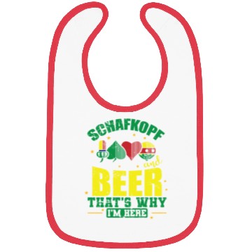 Discover Schafkopf and Beer that's why I'm here Bibs