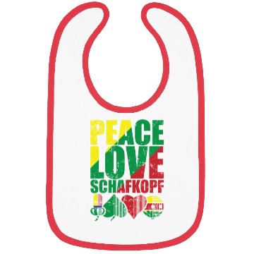 Discover Peace Love Sheepshead Card Game Playing Card Bibs