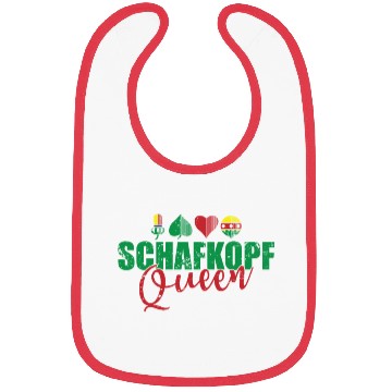 Discover Schafkopf Queen Card Game playing Card Bibs