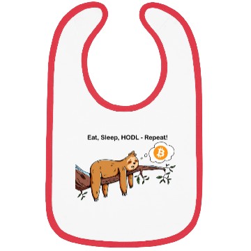 Discover Bitcoin Sloth BTC Crypto Day Trader Hodl Design Bibs